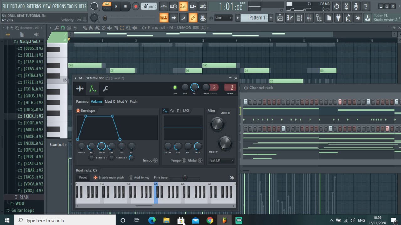 UK/NY DRILL BEAT TUTORIAL | HOW TO MAKE A DRILL BEAT FROM SCRATCH IN FL STUDIO | WT PRODZ