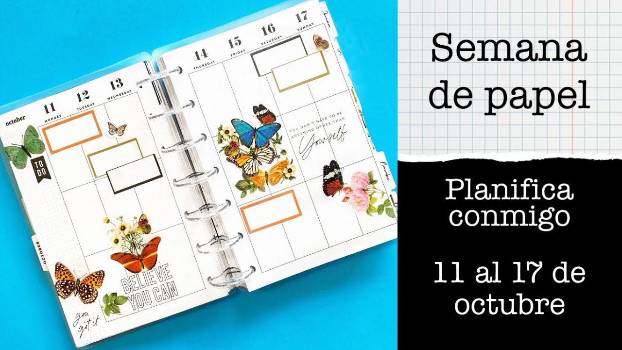 Planifica conmigo: Semana del 11 al 17 de octubre