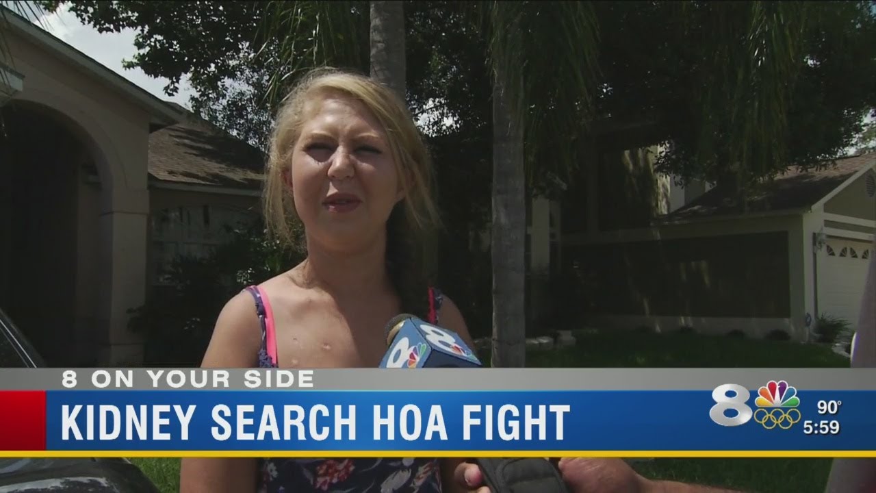 Kidney search HOA fight