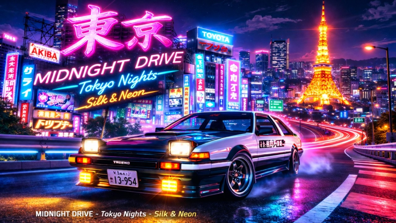 Tokyo Nights I Silk & Neon – MIDNIGHT DRIVE
