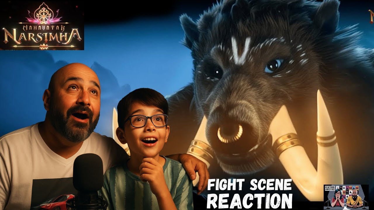 Mahavatar Narsimha MASS VARAHA FIGHT Scene Reaction | Reactions Unfiltered