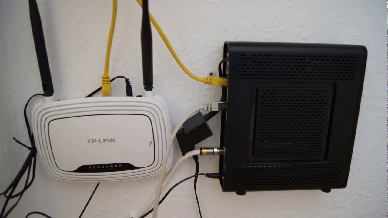 TP-Link Wlan Router hinter Kabel Deutschland Router schalten