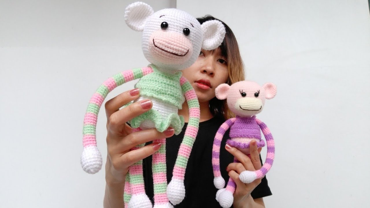 How to crochet a monkey (part4)မျောက်ထိုးနည်းလေးပါ