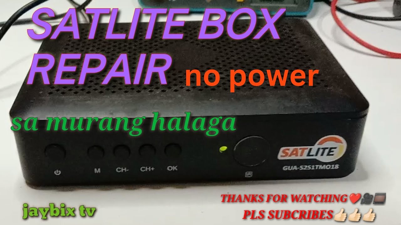 SATLITE BOX NO POWER/ REPAIR SA MURANG HALAGA💲