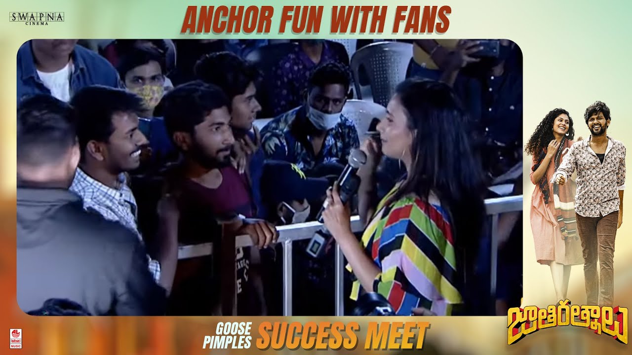 Anchor Fun With Fans at Jathi Ratnalu Goosepimples Success Meet | Naveen Polishetty | Nag Ashwin