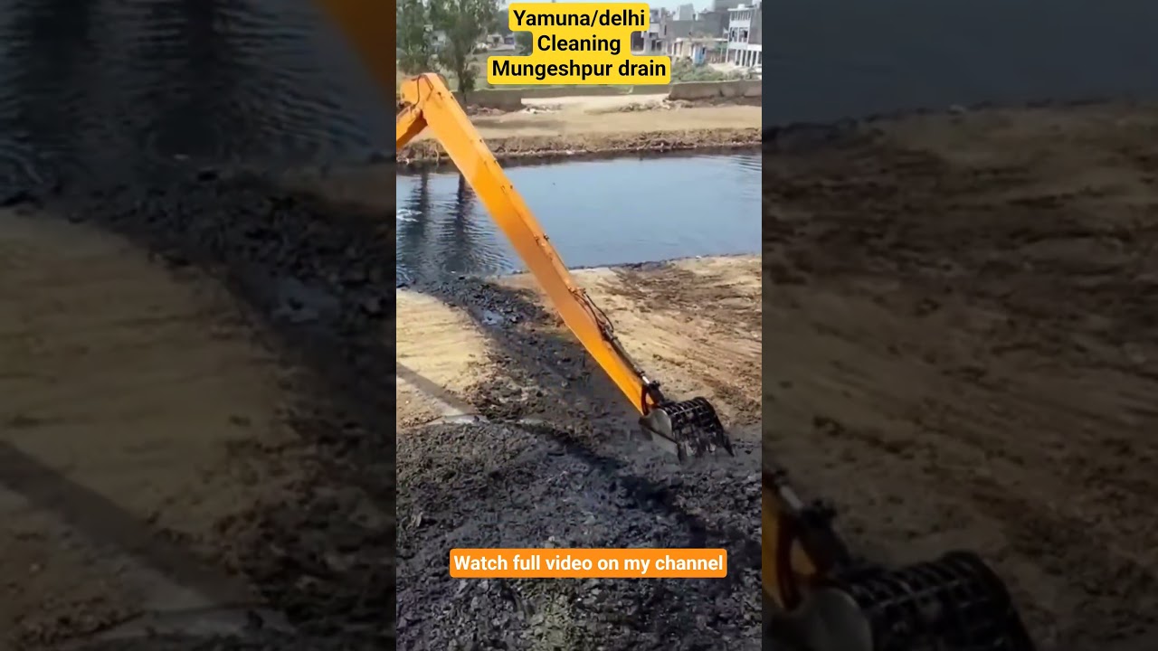 Mission yamuna/delhi cleanup 2026:Mungeshpur drain cleaning starts