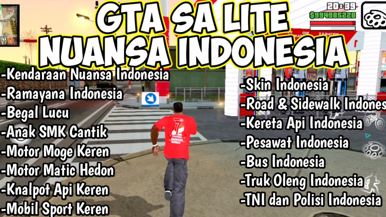 GTA SA LITE NUANSA INDONESIA FULL MOD GRAFIK HD | KEREN ABISSA