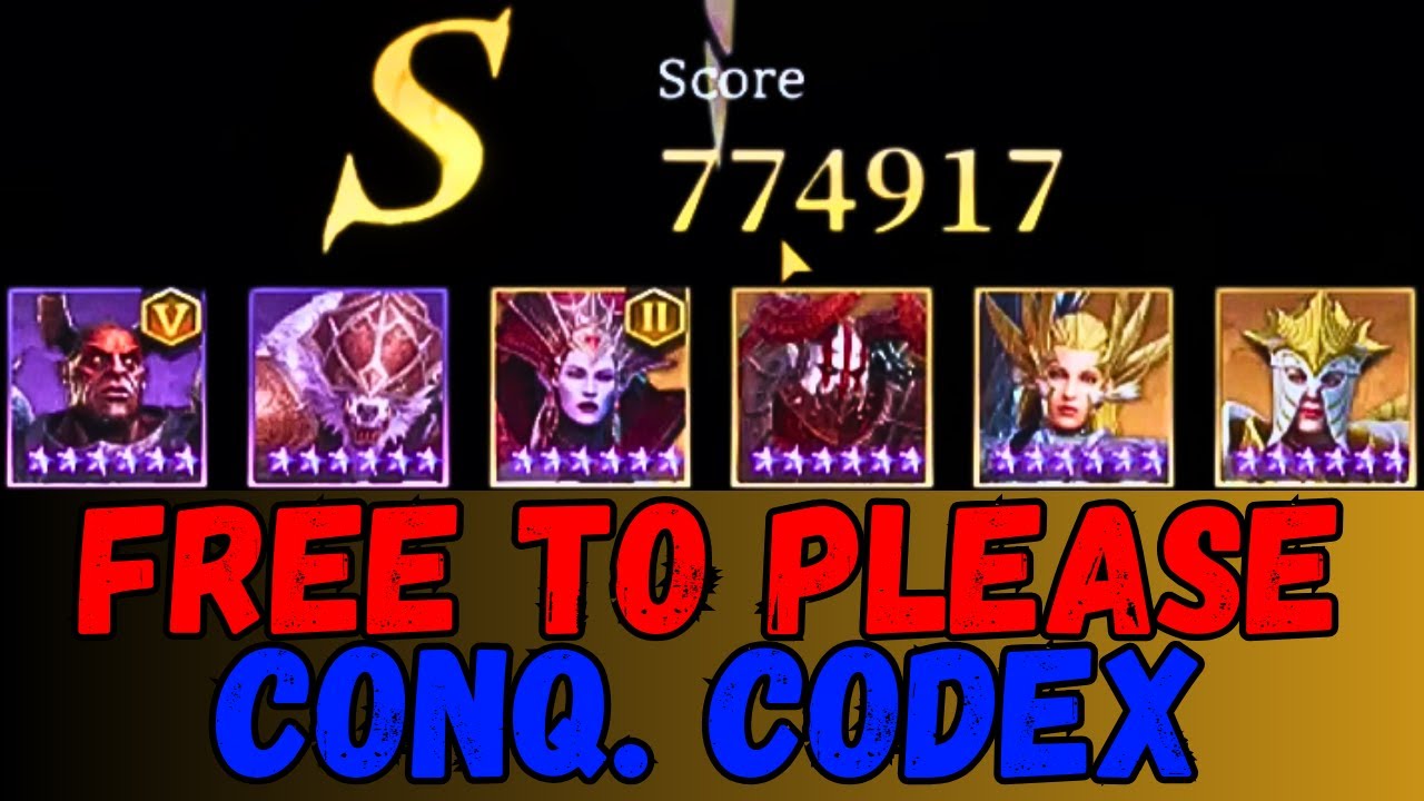 Day 48 F2P - Conqueror Codex  S Ranking Autos | Watcher of Realms