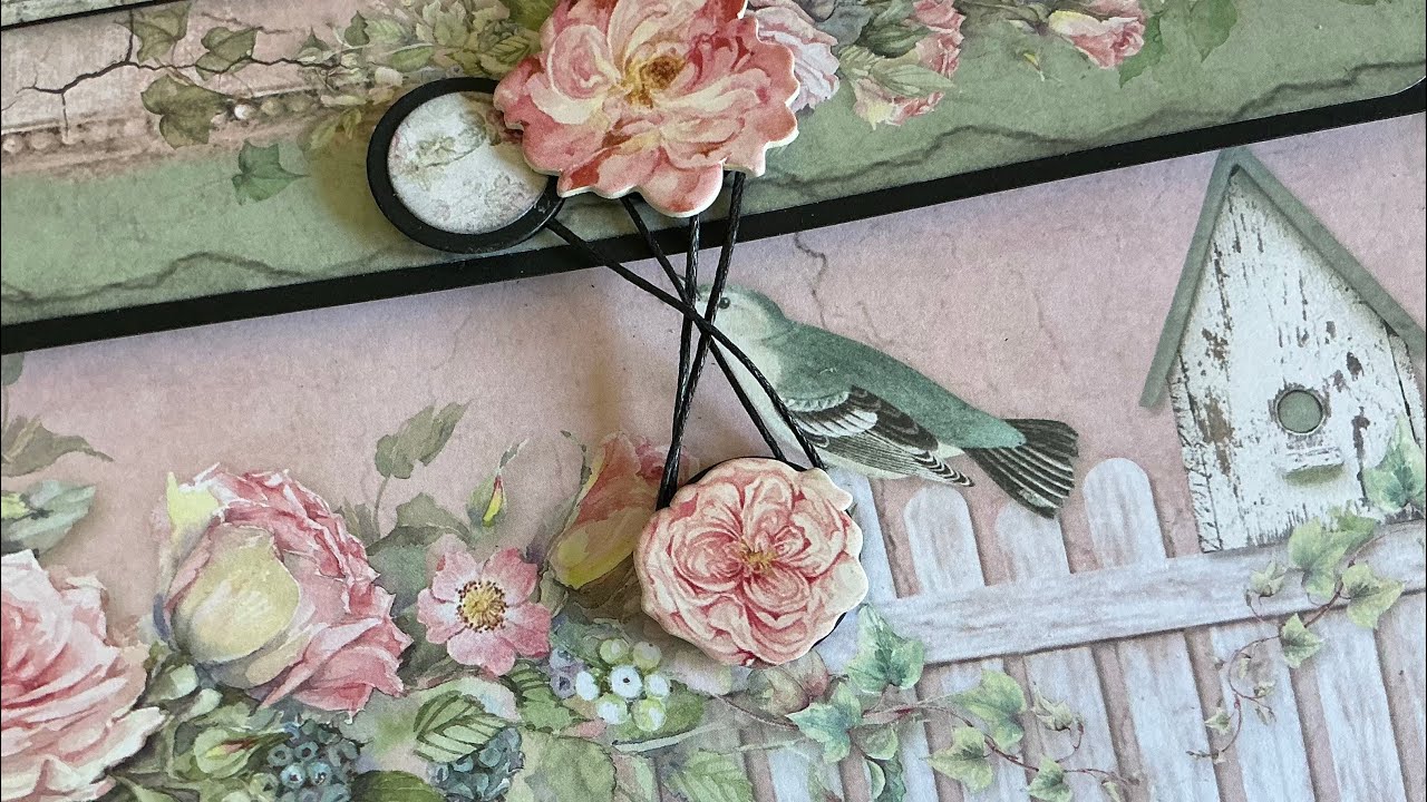 Morgana Album using STAMPERIA House Of Roses part Four