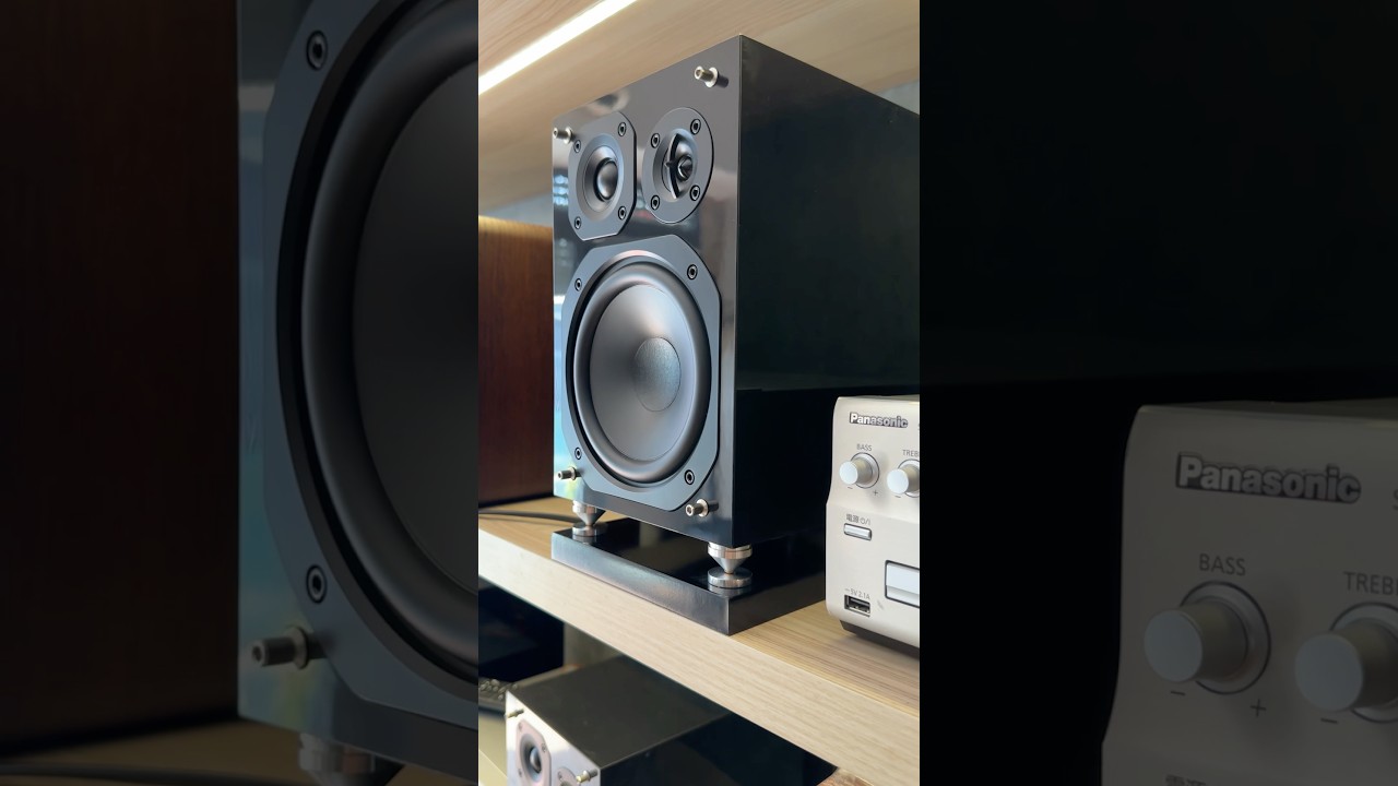 Super panasonic black hiend mini from japan #amthanhbai #amplysansui #bose #pioneer #speaker #retro