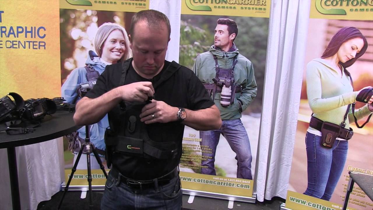 Cotton Carrier straps it to your body, and keeps it in your hands