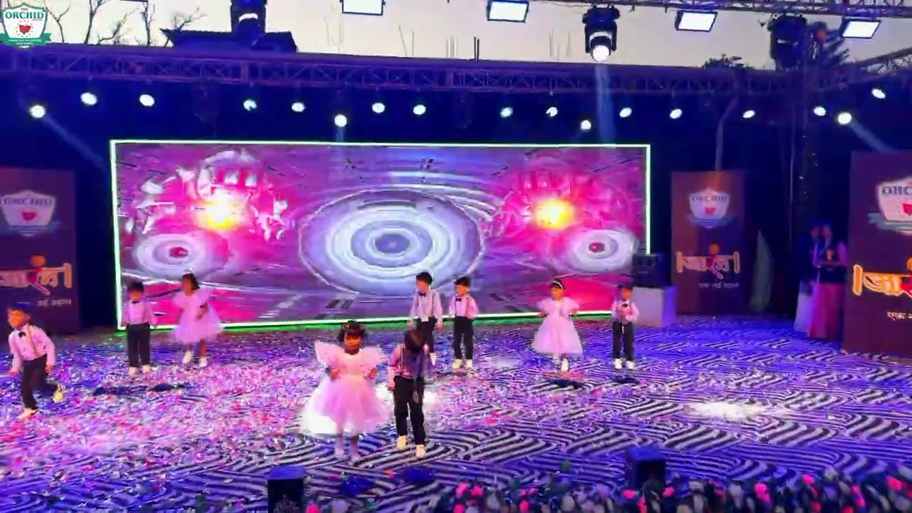 🎉 Pom Pom Dance Performance 🎉|| cheerful dance || annual function 2025-26