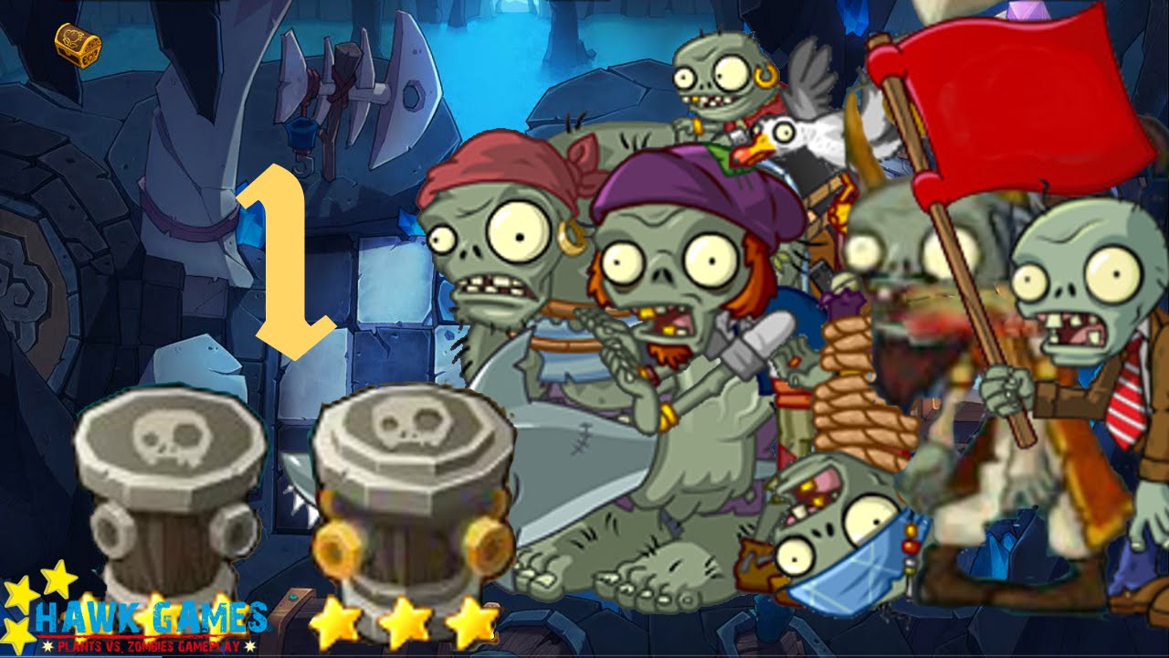 PvZ Online - Adventure Mode - Treasure Cave 1 [1440p]