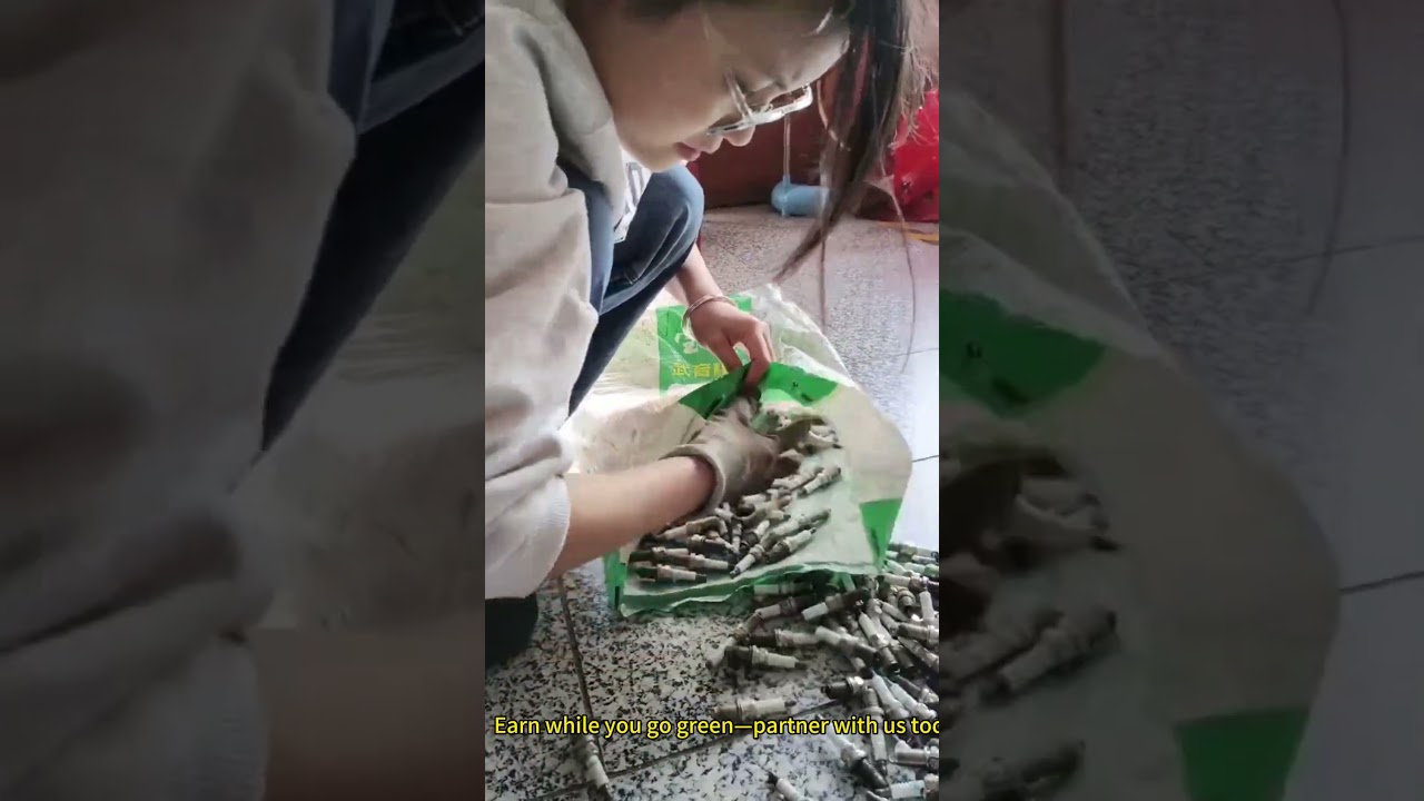 ♻️ Turn Scrap Spark Plugs into Cash with Dingfeng ! ♻️ #preciousmetals #platinum  #recycling