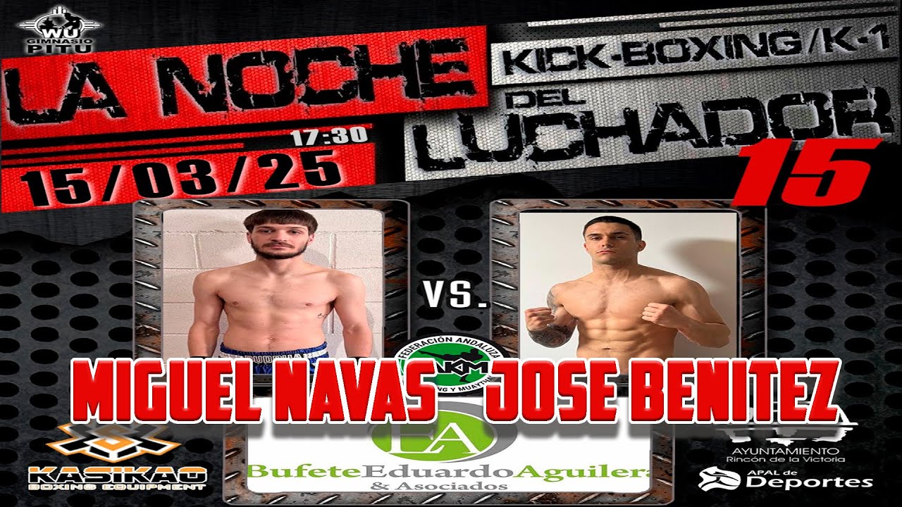 Miguel Navas VS Jose Benitez    Pelea completa K1