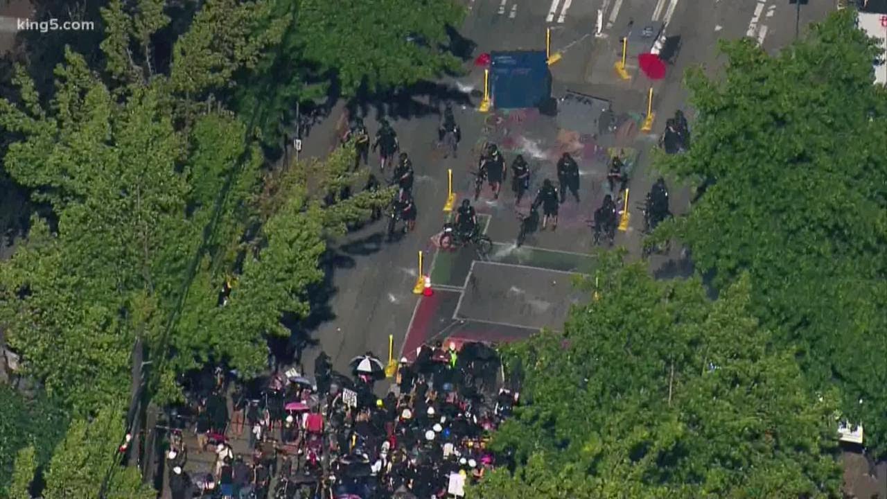 Coverage of Seattle's protests in Capitol Hill Saturday from KING 5 on July 25 at 10 p.m.