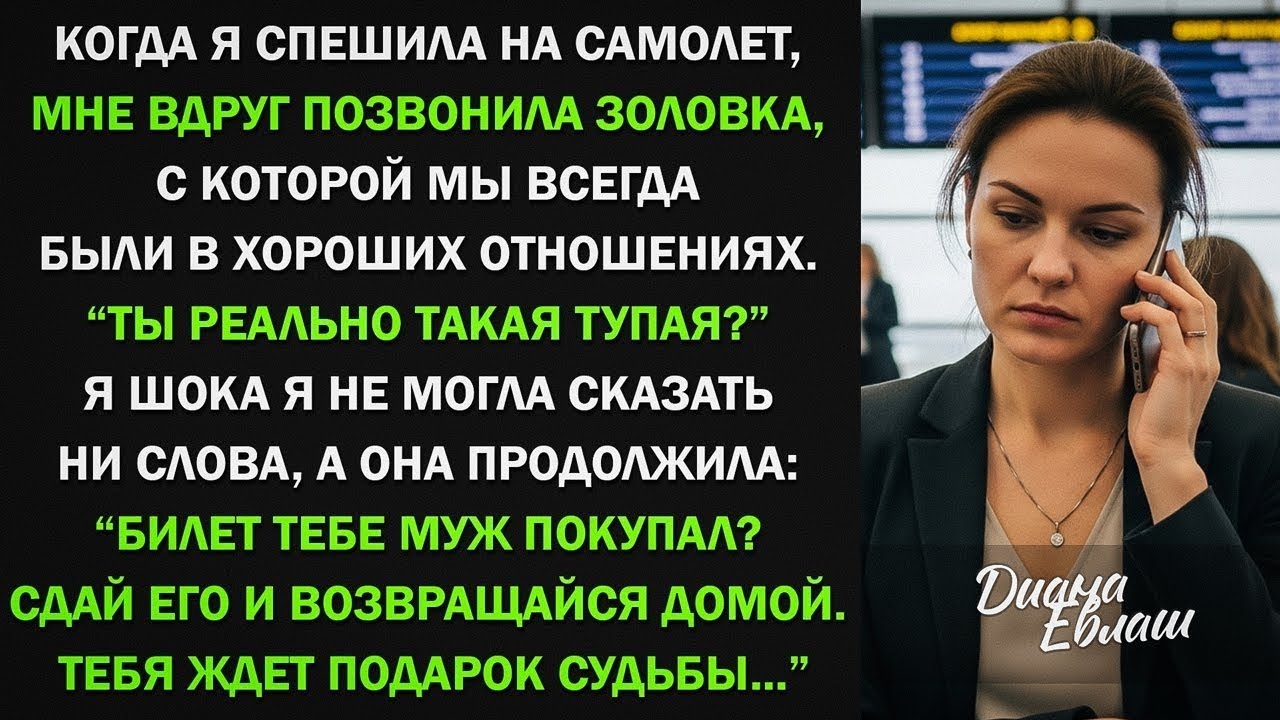 Когда я спешила на самолет, позвонила золовка: 