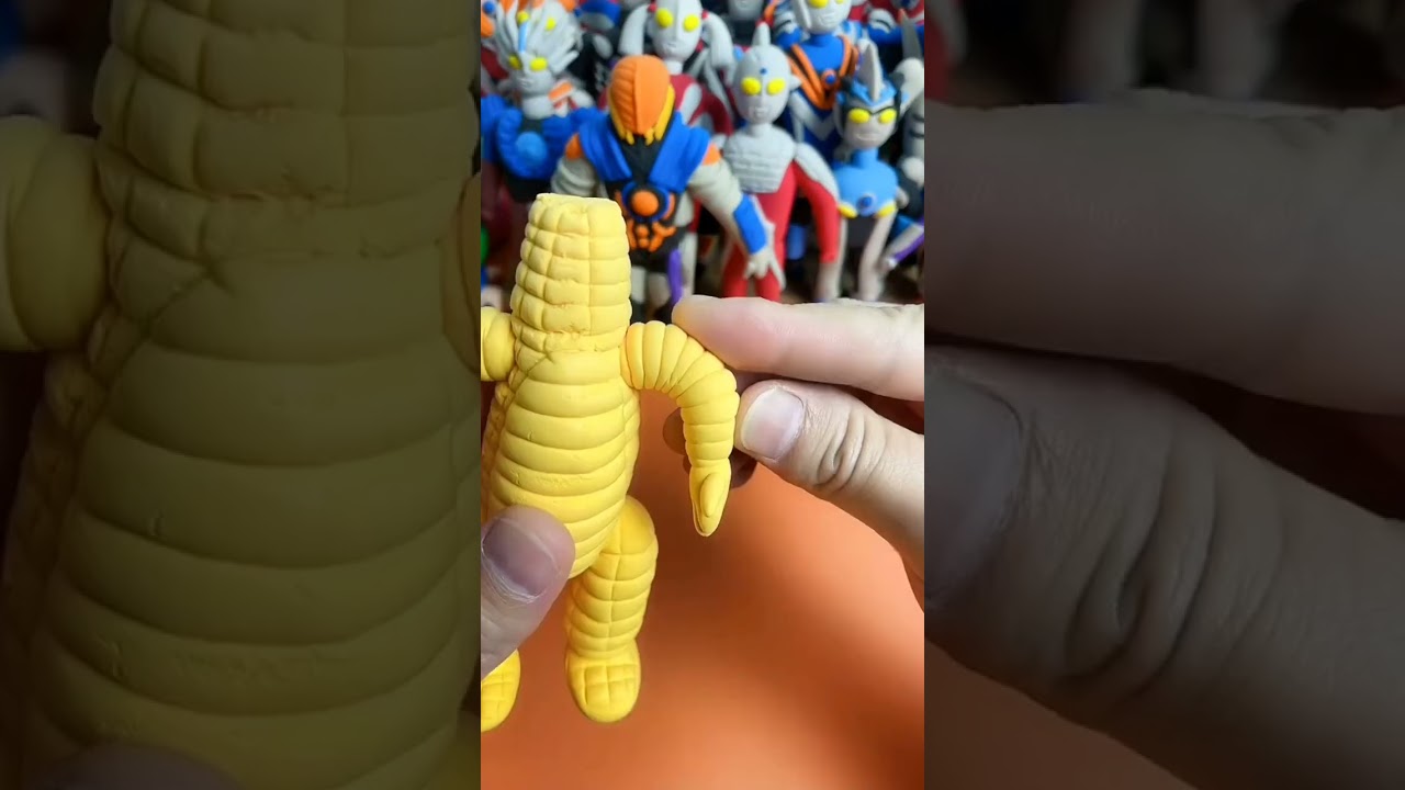 How to Make Crazy #Ultraman Monster Red king 🔥 #DIY  #clay