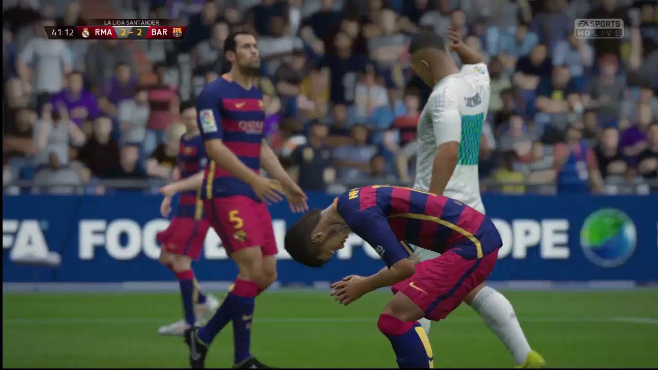 Real Madrid vs Barcelona Fifa 16 Gameplay