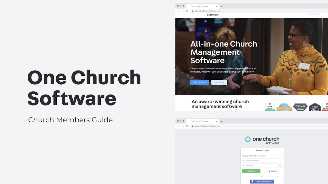 Church Members' Guide - Getting Started | One Church Software