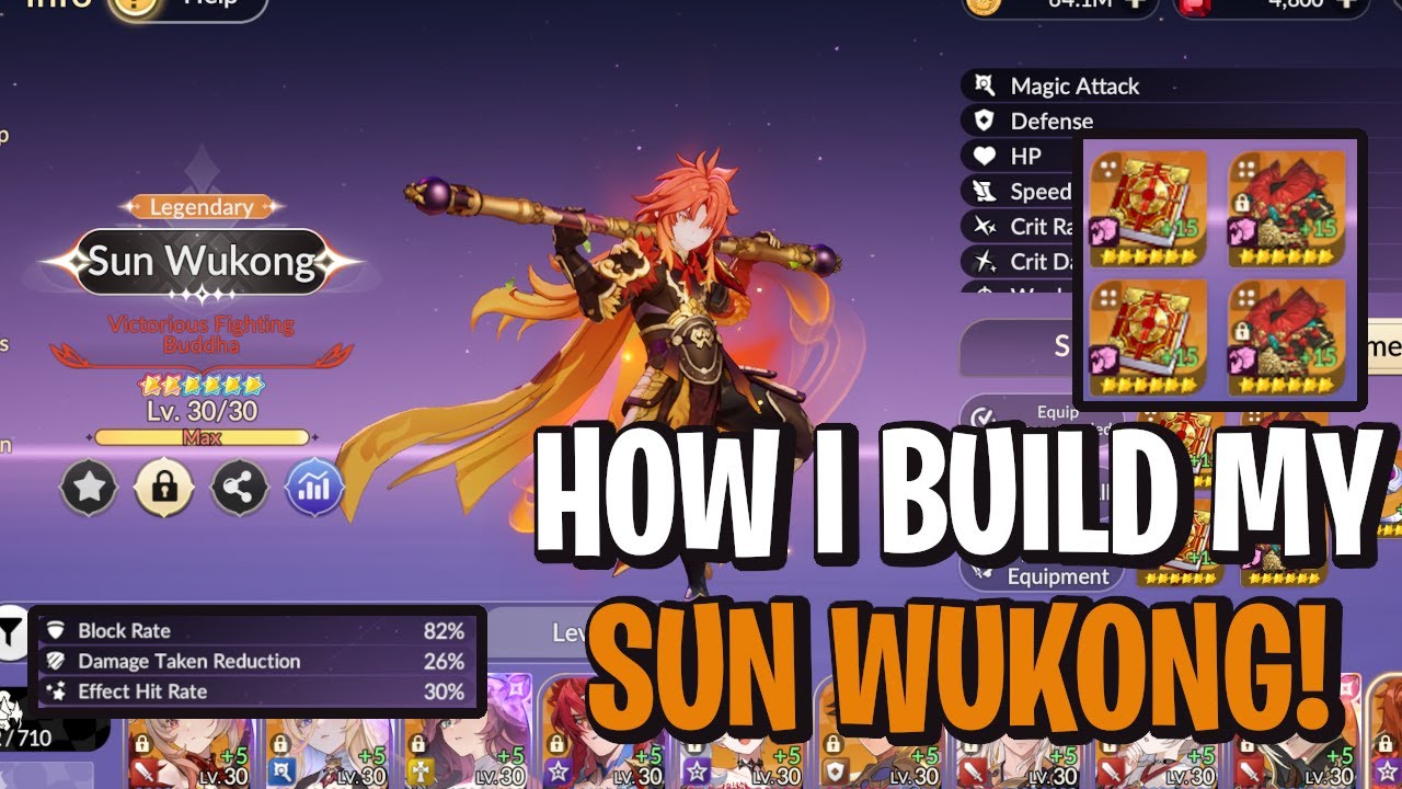 How I Build Sun Wukong... The Most OP Unit Currently? [Seven Knights: Rebirth]