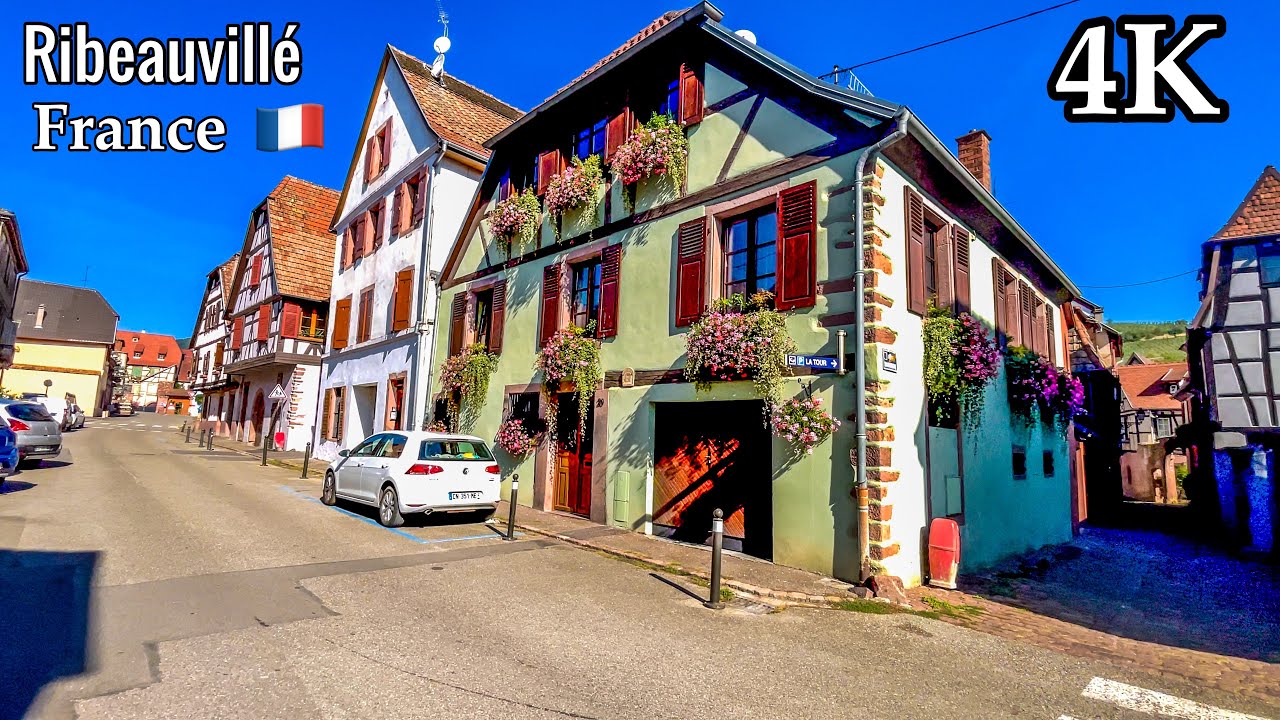 Ribeauvillé France _ A Fairytale Town in Alsace Walking Tour 4K HDR 2023