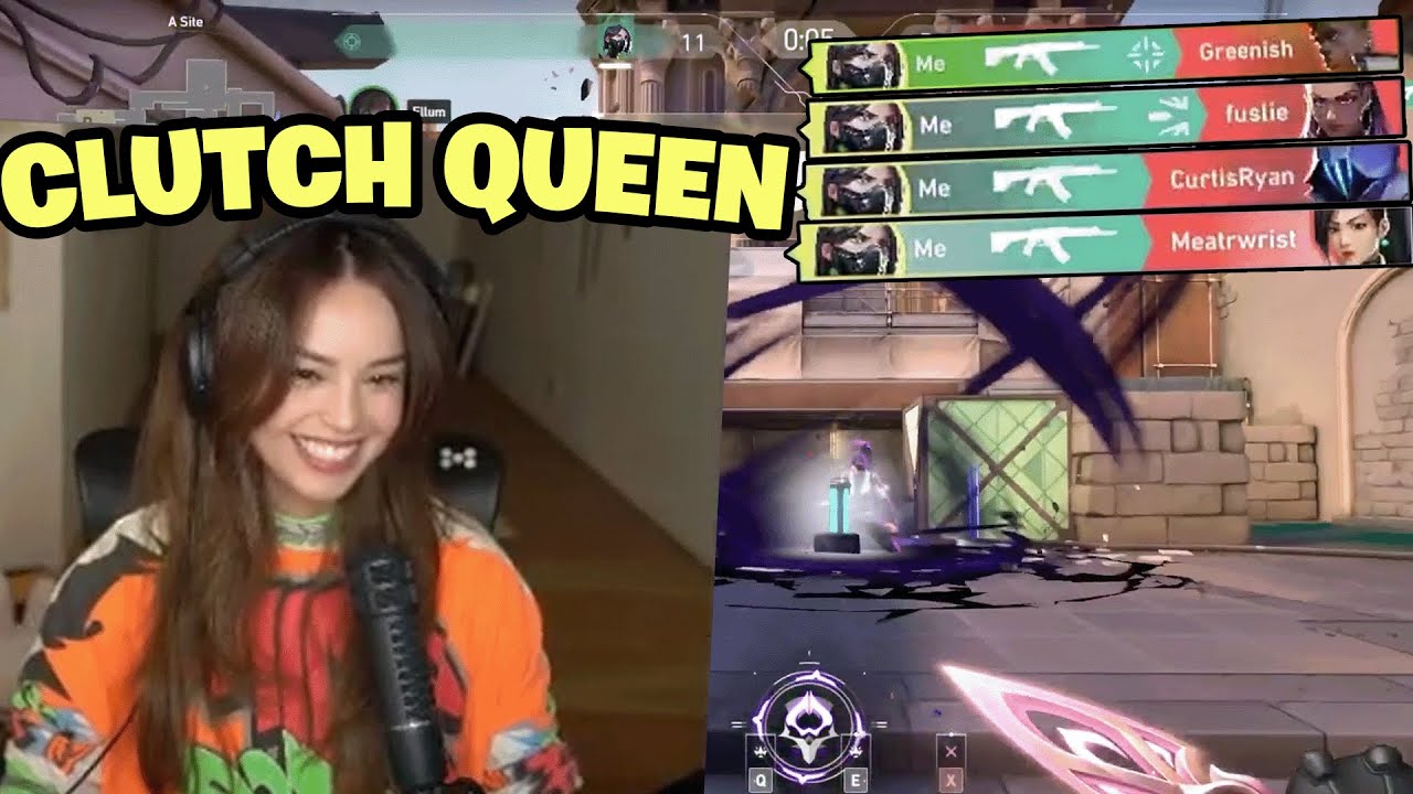 Valkyrae Clutches TWICE in the Chang Gang and the Clowns INHOUSE Valorant