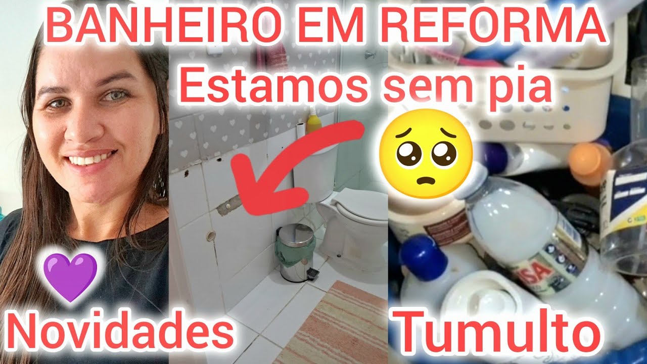 MORANDO NO MEIO A REFORMA| ESTAMOS SEM PIA NO BANHEIRO😥 