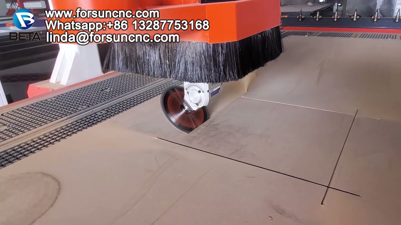 ATC CNC Router with C Axis and Duo Aggregate & Saw Cutting