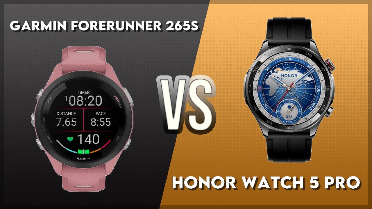 Garmin Forerunner 265S vs Honor Watch 5 Pro Comparison