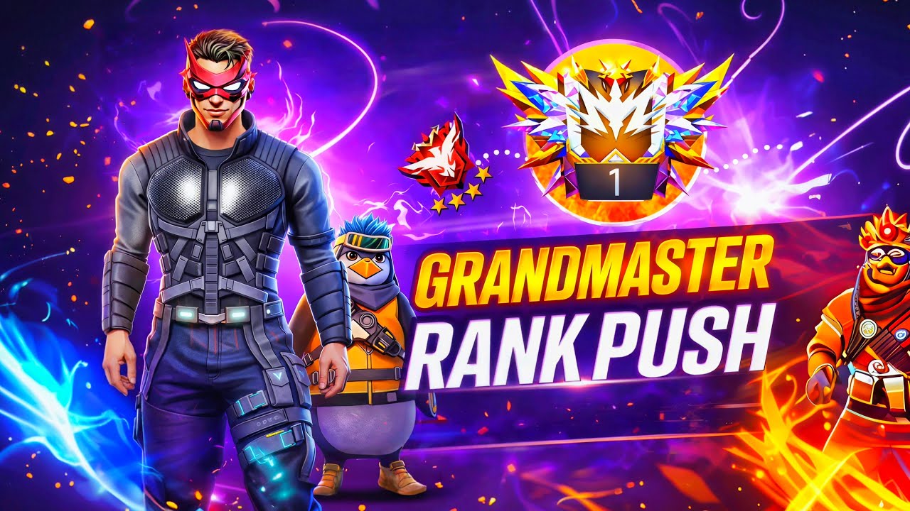 Free Fire Live - Heroic GrandMaster Push Global 💥🏆