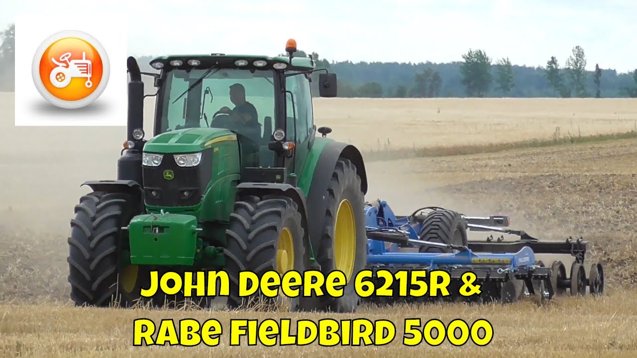 Tillage 2019 | John Deere 6215R & Rabe Fieldbird 5000 SP2 disc harrow