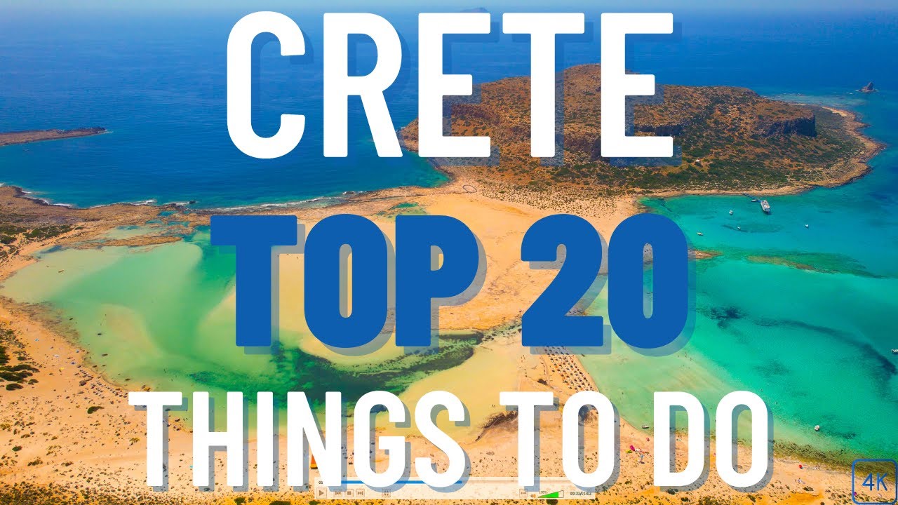 Crete Greece - 4K Drone Aerial Cinematic Vlog - Top 20 Best Things To Do - Chania and Best Beaches