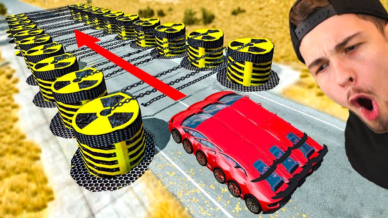 100 KETTEN vs. AUTO?! (BeamNG Mods #10)