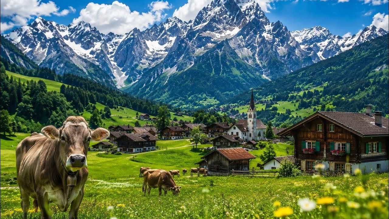 Paradise Village in the German Alps 🇩🇪 | Oberstdorf 4K Walking Tour