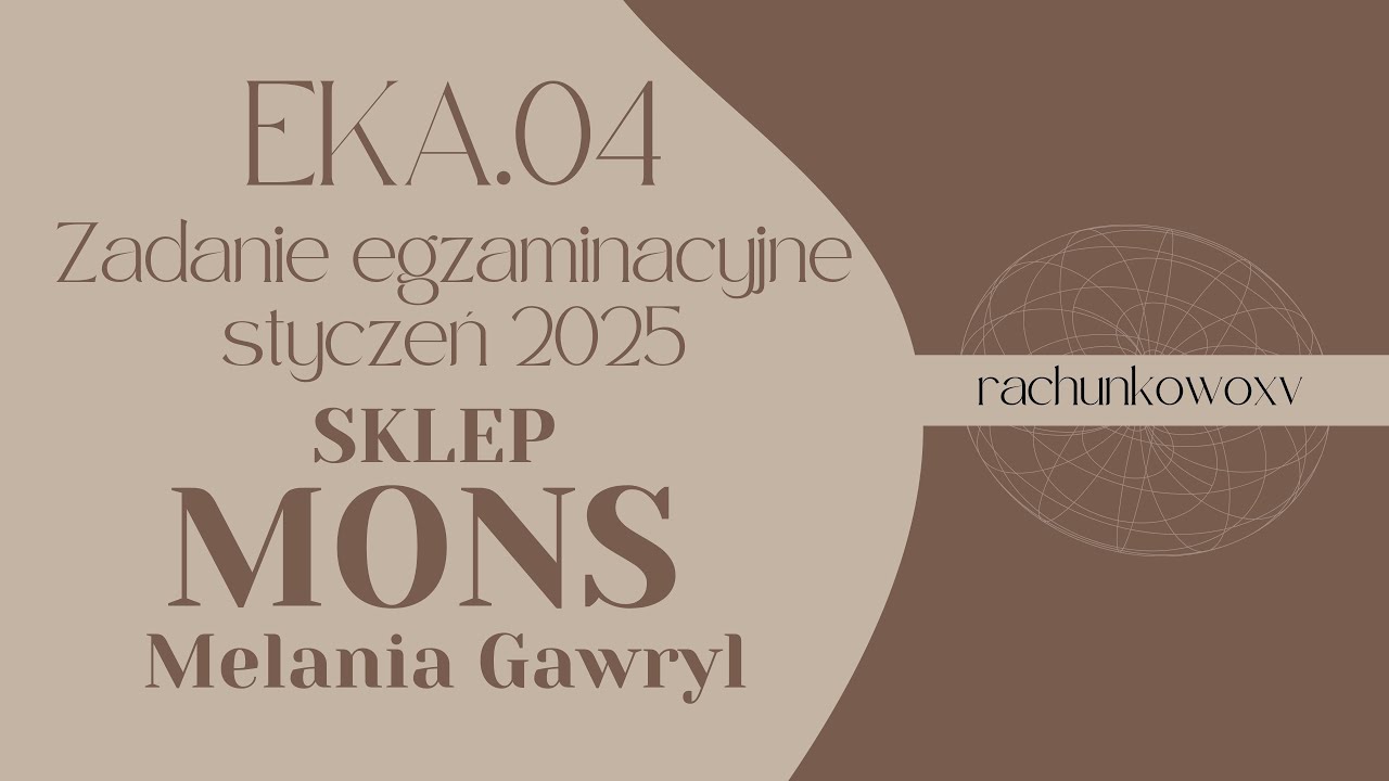 SKLEP MONS Melania Gawryl || SUBIEKT || EKA.04 || styczeń 2025