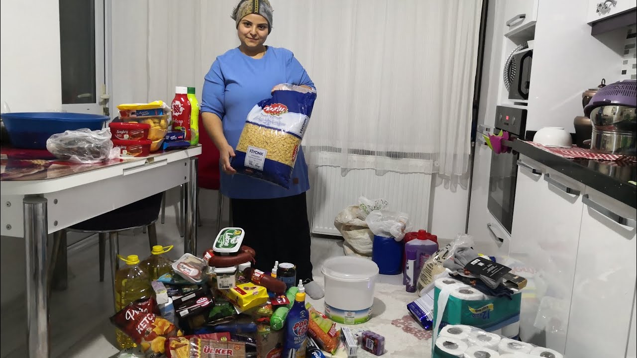 Aylık Mutfak Alışverişi yaptık / Bakalım neler aldık