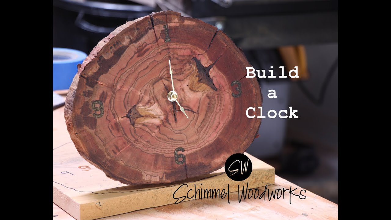 DIY clock you can sell!!! Make a clock from a slice of a log!!