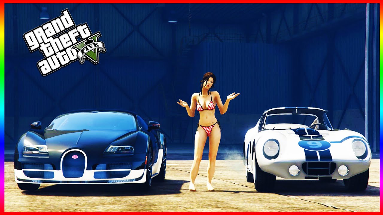 GTA 5 DLC - $8 MILLION CAR vs BUGATTI VEYRON SS (CUNNING STUNTS)