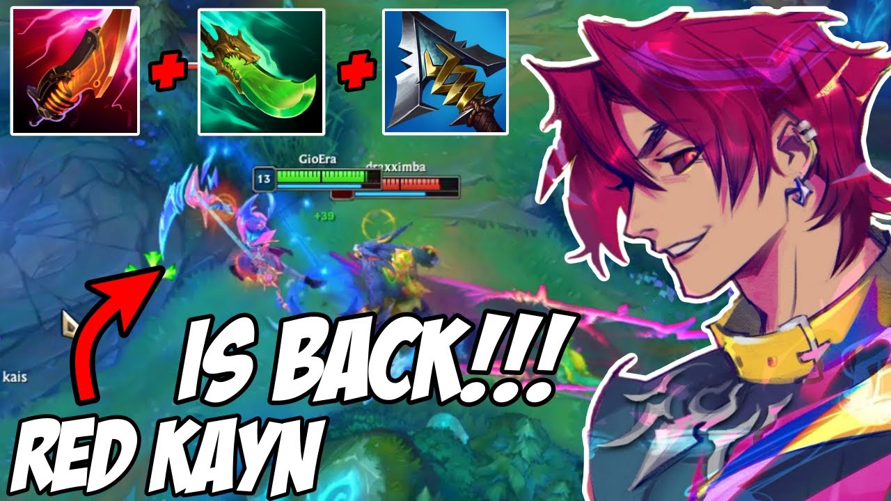 KAYN ВСЕ ЕЩЕ ОДИН ИЗ ЛУЧШИХ ДЖАНГЛЕРОВ НА СЕЙЧАС!!! - Red Kayn Build & Runes