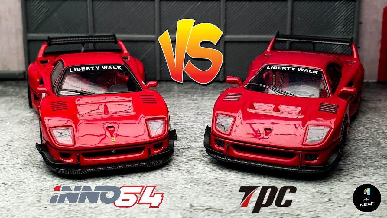 Ferrari F40 LBWK Red | BRAND COMPARISON | Inno64 VS TPC