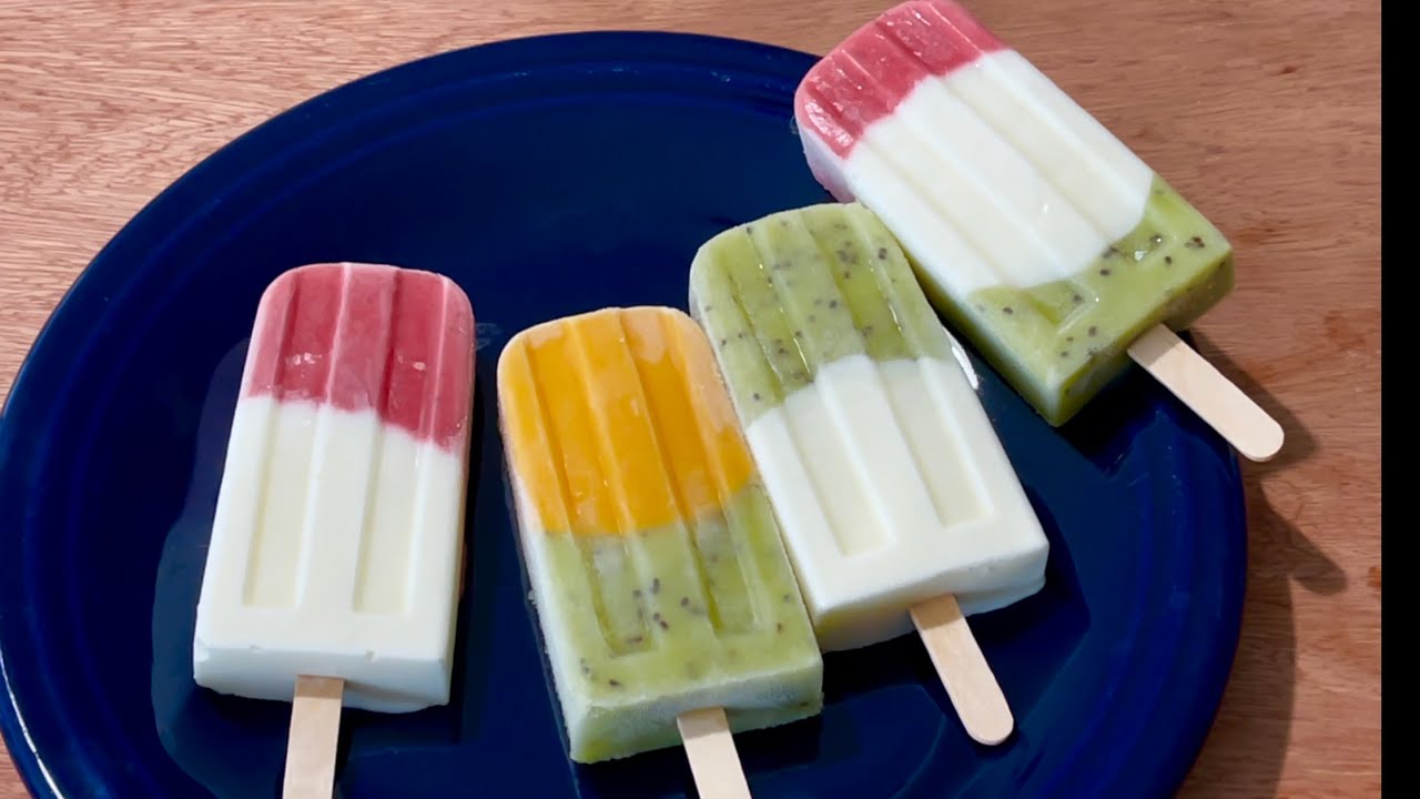KEM SỮA CHUA TRÁI CÂY Cách Làm Mềm Mịn Dẻo Ngon | Fruit Popsicles
