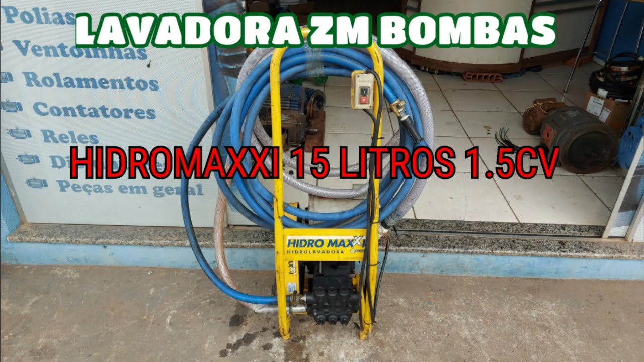LAVADORA DE ALTA PRESSÃO ZM BOMBAS 15 LITROS 500PSI: Testando a bomba.