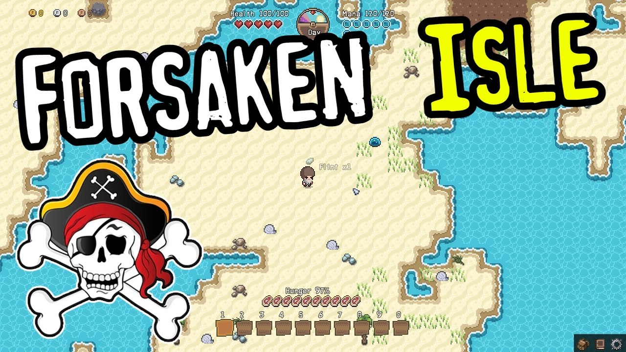 Forsaken Isle Gameplay Introduction - Ep 1 (2D Open-world Sandbox Survival)