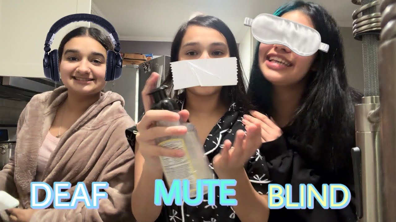 BLIND,DEAF,MUTE BAKING CHALLENGE 