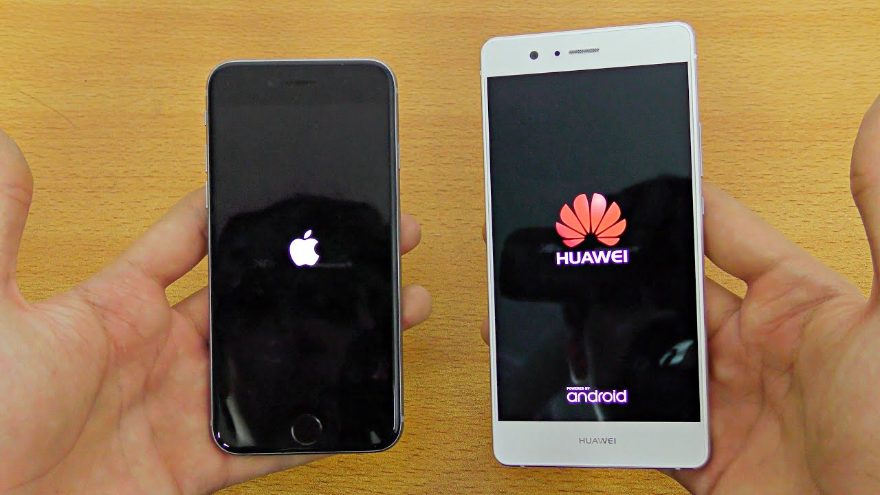 Huawei P9 Lite vs iPhone 6S - Speed Test! (4K)