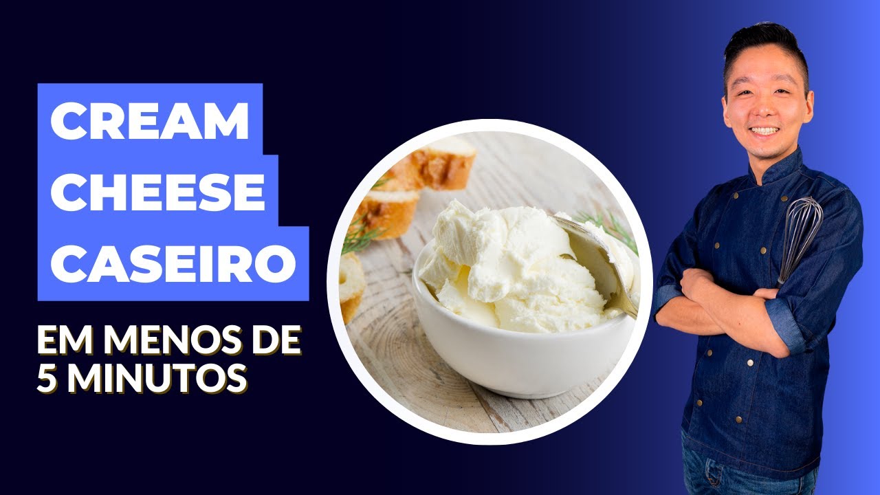 Receita de Cream Cheese Caseiro - Chef Cesar Yukio