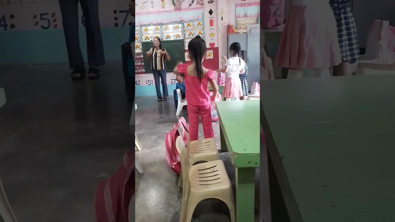 Baby kiara joy Adlit Vlogs Sa School ga practice Og kanta with action try your best baby kiara