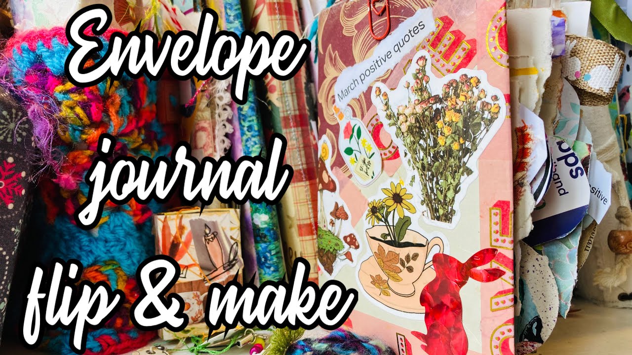 #junkjournal 1 envelope journal flip through &  #howto #flipthroughfriday