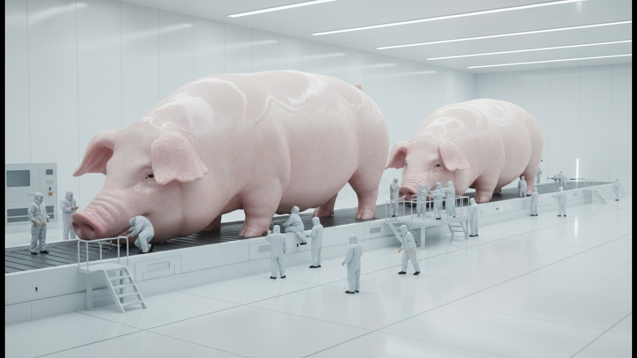 How to make smoked pork leg - The entire process from pig farm to processing plant.